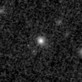 F150W image, 3.2 arcsec across, north up