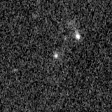 F115W image, 3.2 arcsec across, north up
