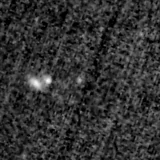 F200W image, 3.2 arcsec across, north up