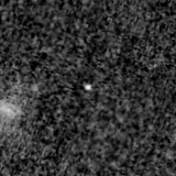 F150W image, 3.2 arcsec across, north up