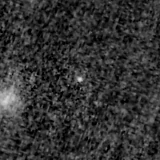 F200W image, 3.2 arcsec across, north up