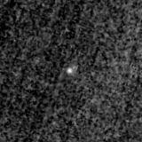 F115W image, 3.2 arcsec across, north up