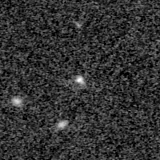 F115W image, 3.2 arcsec across, north up