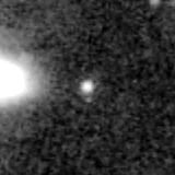 F356W image, 3.2 arcsec across, north up