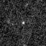 F150W image, 3.2 arcsec across, north up
