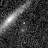 F090W image, 3.2 arcsec across, north up