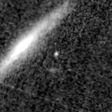 F115W image, 3.2 arcsec across, north up