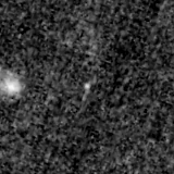 F200W image, 3.2 arcsec across, north up