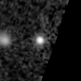 F444W image, 3.2 arcsec across, north up