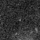 F150W image, 3.2 arcsec across, north up