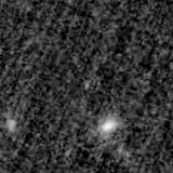 F090W image, 3.2 arcsec across, north up