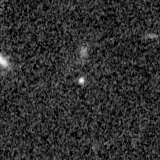 F150W image, 3.2 arcsec across, north up