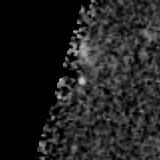 F277W image, 3.2 arcsec across, north up