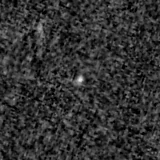 F150W image, 3.2 arcsec across, north up