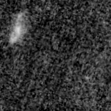 F150W image, 3.2 arcsec across, north up