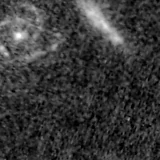 F090W image, 3.2 arcsec across, north up