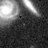 F200W image, 3.2 arcsec across, north up