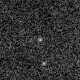 F150W image, 3.2 arcsec across, north up