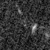 F150W image, 3.2 arcsec across, north up