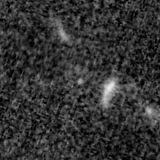 F200W image, 3.2 arcsec across, north up