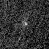 F090W image, 3.2 arcsec across, north up
