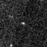F150W image, 3.2 arcsec across, north up