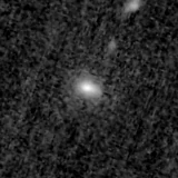 F150W image, 3.2 arcsec across, north up