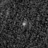 F090W image, 3.2 arcsec across, north up