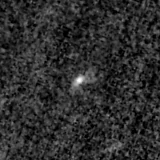 F200W image, 3.2 arcsec across, north up