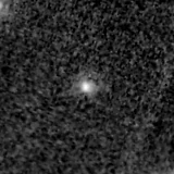F150W image, 3.2 arcsec across, north up