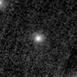 F200W image, 3.2 arcsec across, north up