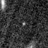 F115W image, 3.2 arcsec across, north up