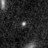 F150W image, 3.2 arcsec across, north up