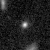 F200W image, 3.2 arcsec across, north up