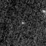 F150W image, 3.2 arcsec across, north up