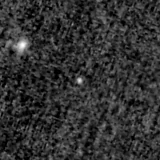 F090W image, 3.2 arcsec across, north up