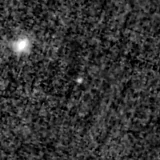 F115W image, 3.2 arcsec across, north up