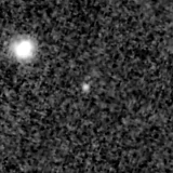 F200W image, 3.2 arcsec across, north up