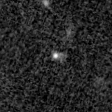 F200W image, 3.2 arcsec across, north up