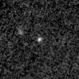 F090W image, 3.2 arcsec across, north up