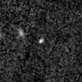 F150W image, 3.2 arcsec across, north up