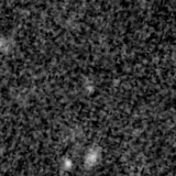 F200W image, 3.2 arcsec across, north up