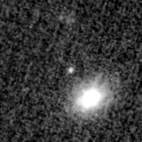 F150W image, 3.2 arcsec across, north up