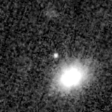F200W image, 3.2 arcsec across, north up