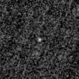 F115W image, 3.2 arcsec across, north up