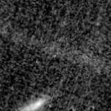 F090W image, 3.2 arcsec across, north up