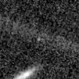 F115W image, 3.2 arcsec across, north up