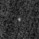 F090W image, 3.2 arcsec across, north up