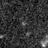 F150W image, 3.2 arcsec across, north up