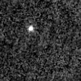 F090W image, 3.2 arcsec across, north up